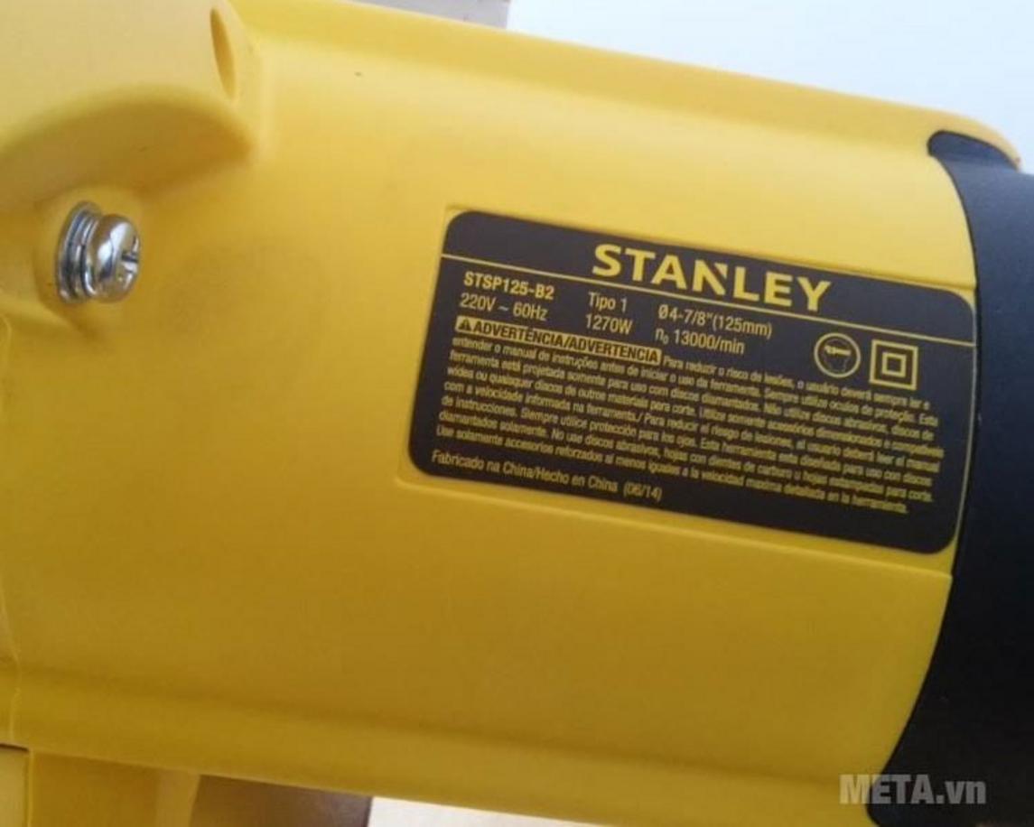 Lưỡi 125mm và vết cắt của Stanley STSP 125
