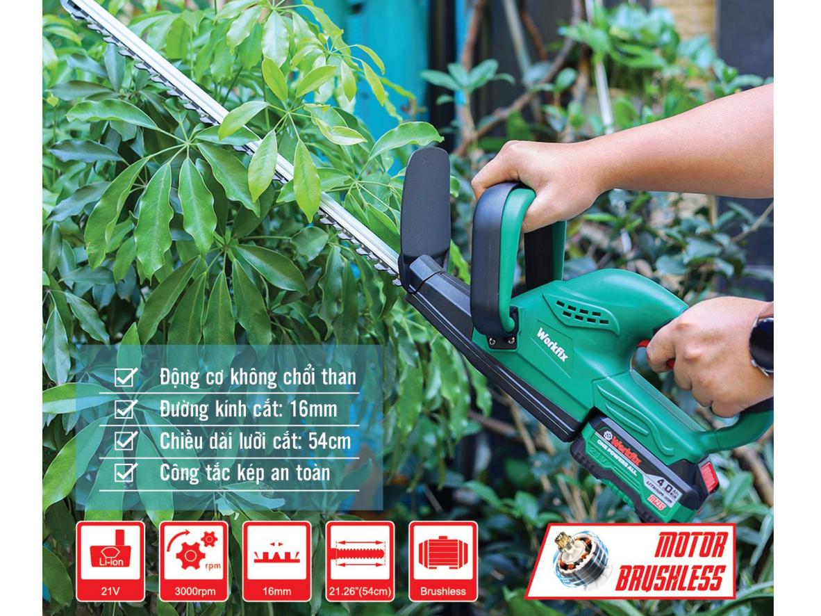 Thiết kế nhẹ, tay cầm cân bằng & tấm chắn an toàn