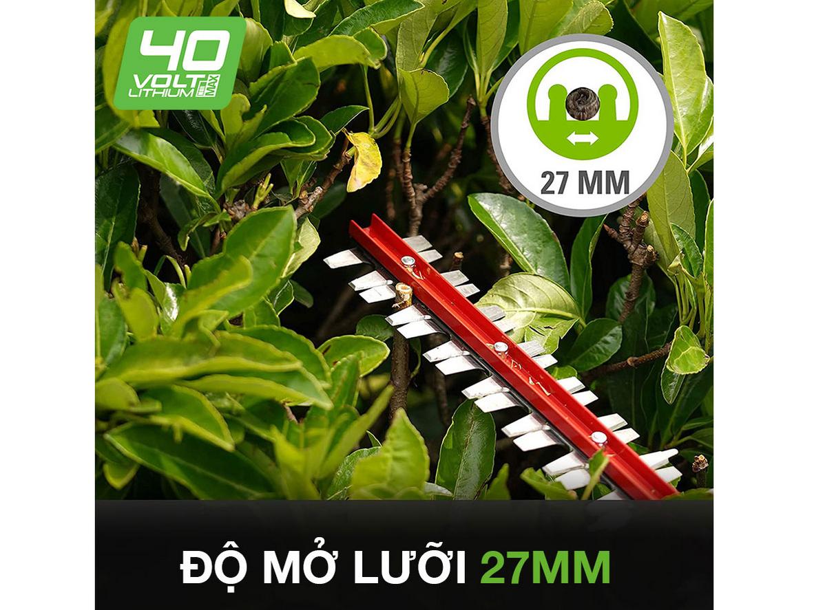 Tổng quan Máy cắt tỉa hàng rào dùng pin Greenworks 40V G40HT61 (2200907) (Chưa pin, sạc)