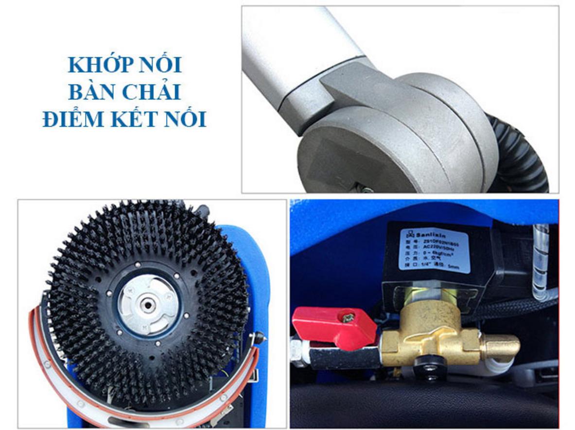 Máy nhỏ gọn, dễ di chuyển — phù hợp hành lang và khu vực có lối đi hẹp.