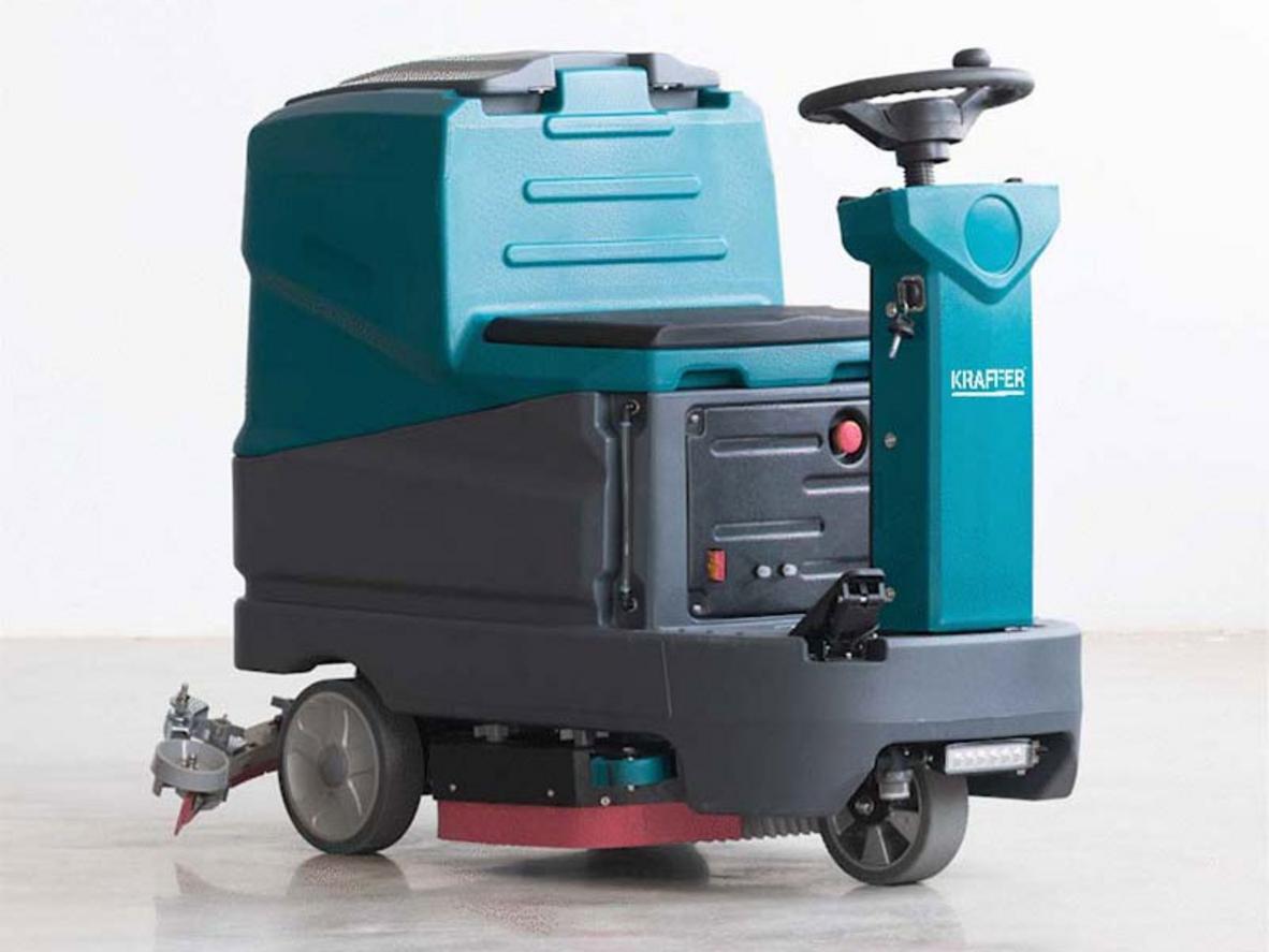 Tổng quan Máy chà sàn ngồi lái Kraffer KF80 dùng bình