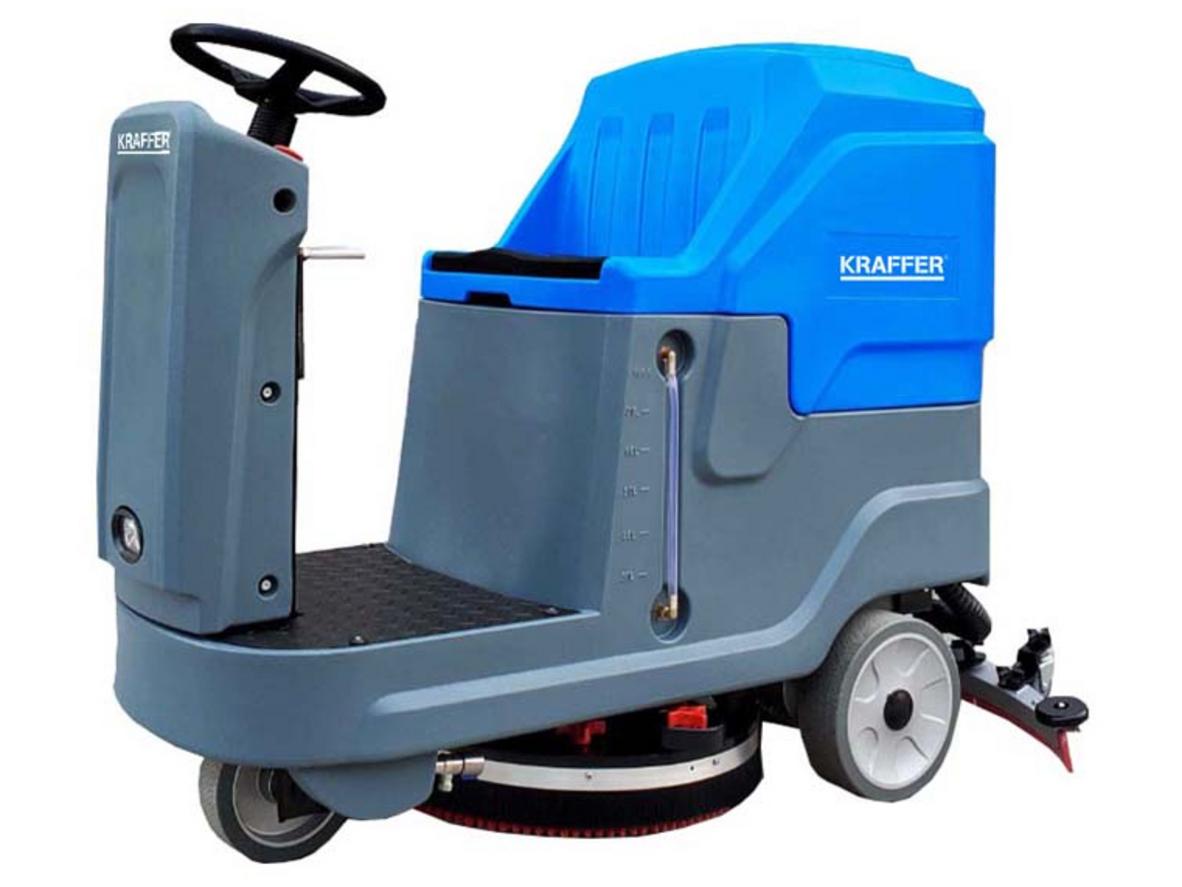 Tổng quan Máy chà sàn ngồi lái Kraffer KF85A dùng bình