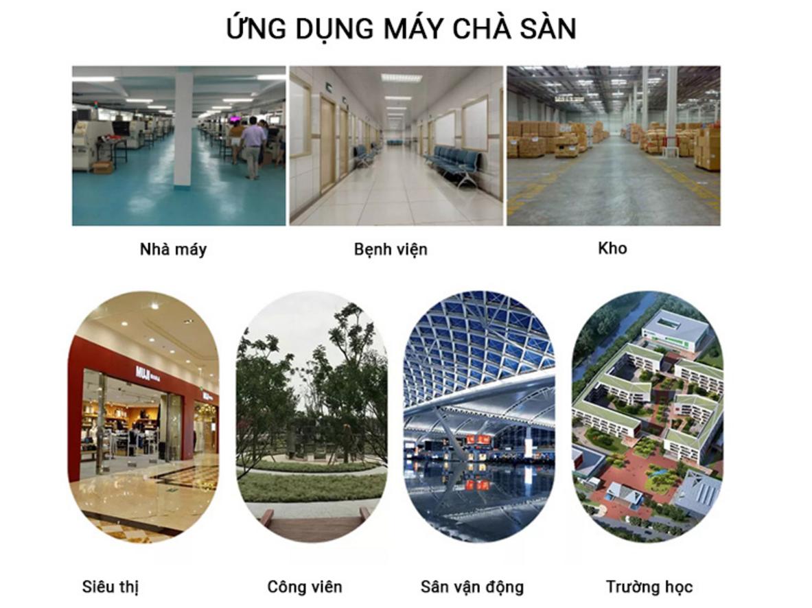Bộ tạ tăng áp lực giúp làm sạch sâu hơn cho bề mặt khó sạch và mài nhẹ.