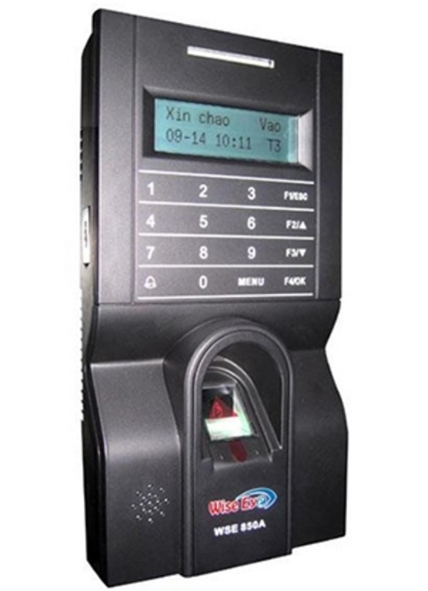 Tổng quan Máy chấm công bằng vân tay, thẻ cảm ứng và kiểm soát cửa Wise Eye WSE 850A