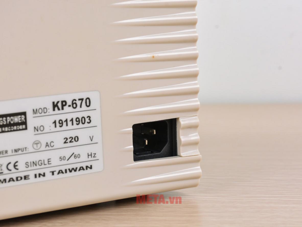 Tổng quan Máy chấm công thẻ giấy Kings Power 670