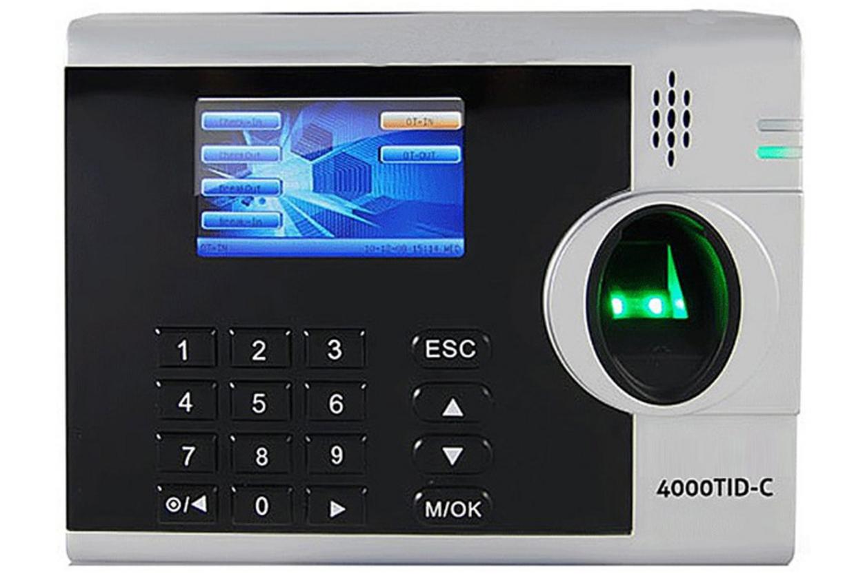 Tổng quan Máy chấm công vân tay, thẻ cảm ứng ZKTeco 4000TID-C
