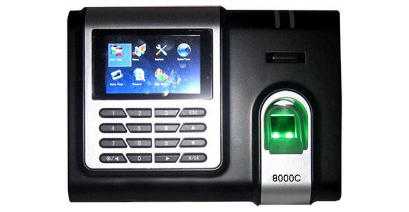 Tổng quan Máy chấm công vân tay, thẻ cảm ứng ZKTeco 8000C