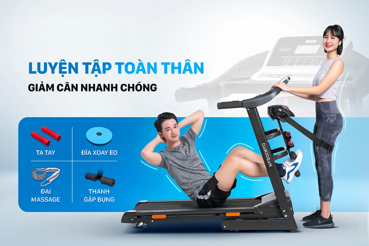 Máy chạy bộ Daikiosan DVCB-00004 gập gọn