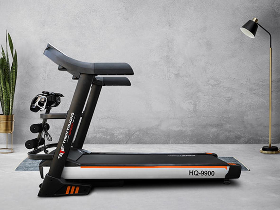 Tính năng gập bụng và đầu massage trên HQ-9900 - minh họa người dùng tập.