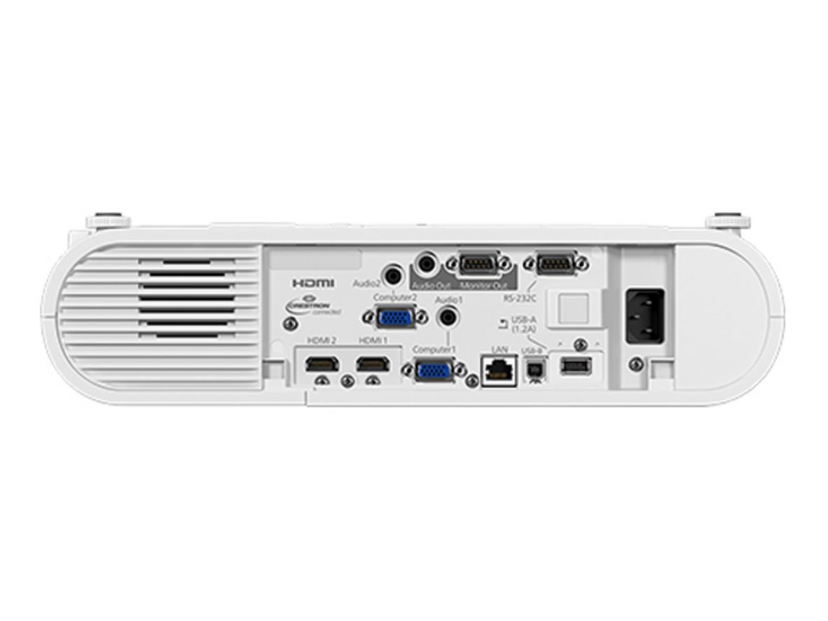 3LCD và 3.800 ANSI Lumens: sáng rõ trong môi trường nhiều ánh sáng hỗn hợp, hình demo trước/sau trong phòng sáng và tối.