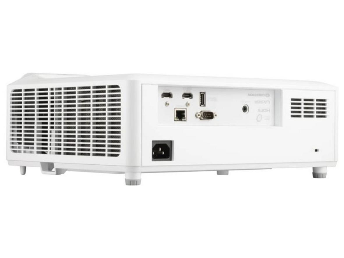 Zoom quang học và lens shift cho phép điều chỉnh dễ dàng khi lắp trần hoặc đặt di động.