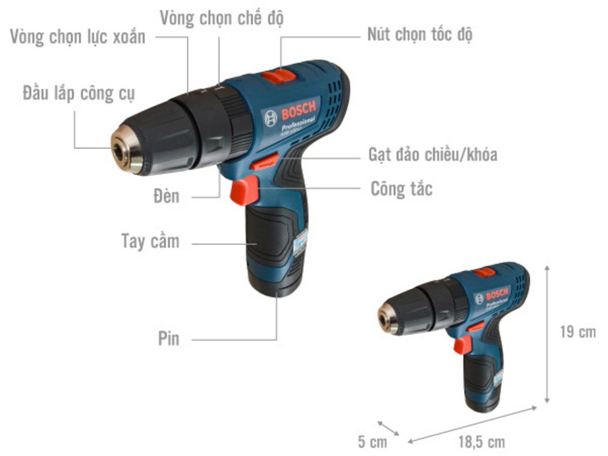 Chức năng búa — khoan tường gọn nhẹ