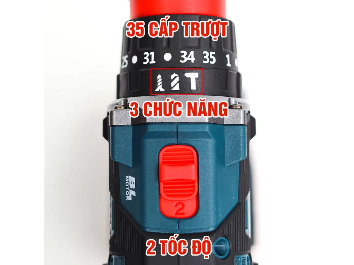 Pin 21V 4.0Ah — thời gian làm việc dài, an toàn.