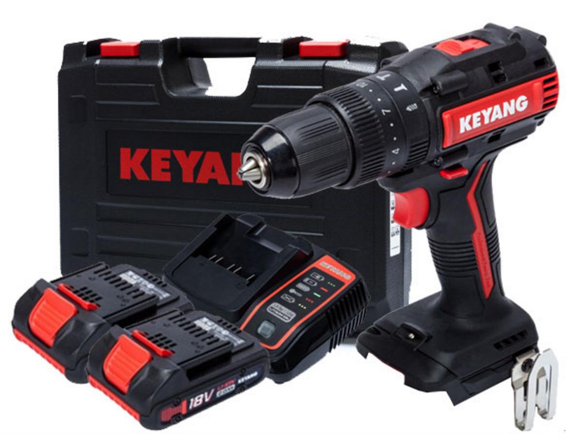 Tổng quan Máy khoan pin Keyang DM18BL‑W (18V 2.0Ah không chổi than)