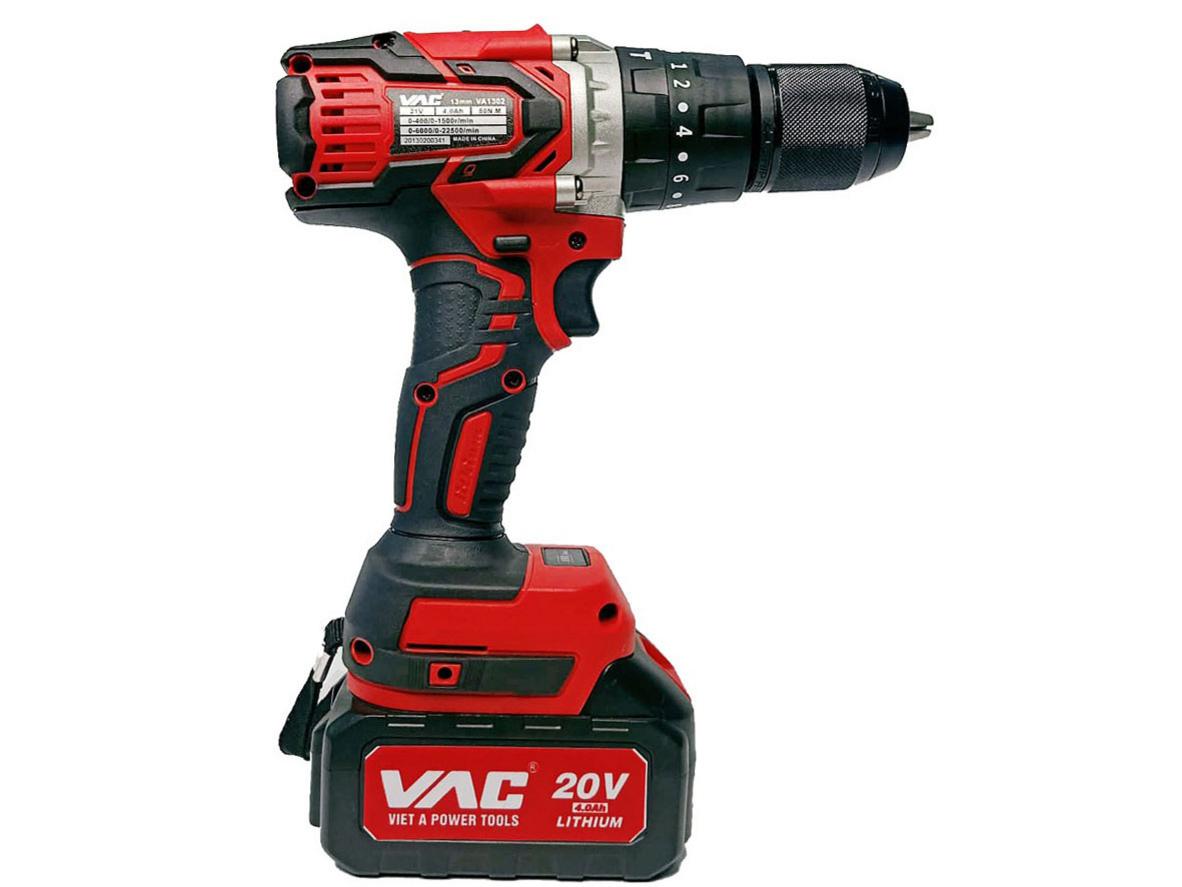 Tổng quan Máy khoan pin VAC VA1302 (13mm, 21V)