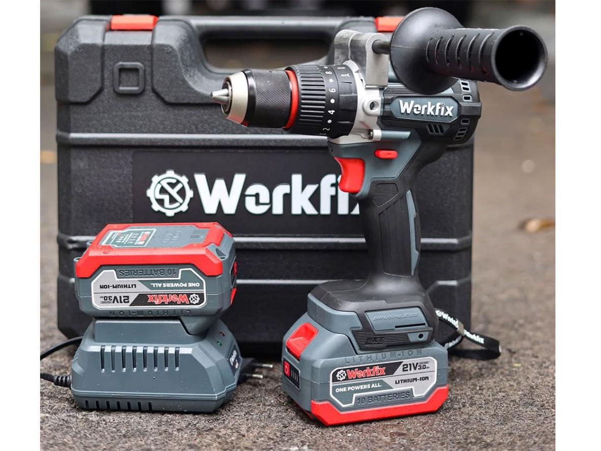 Tổng quan Máy khoan pin Workfix WF-ID1395BL 13mm