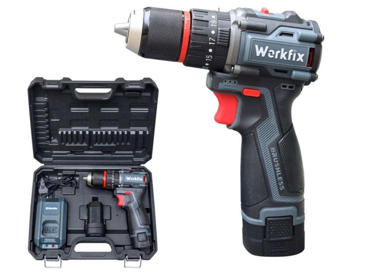 Tổng quan Máy khoan pin Workfix WF-ID1613BL (không chổi than)