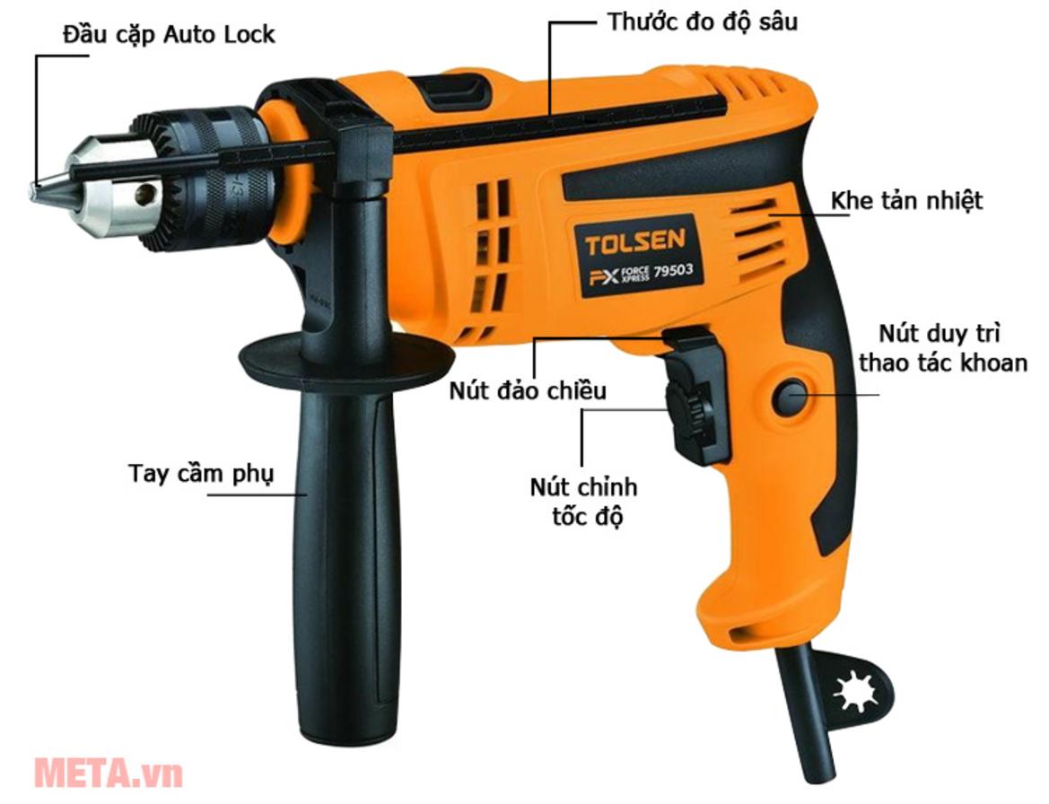 Động cơ 850W với lõi dây đồng, bền bỉ và mạnh mẽ.