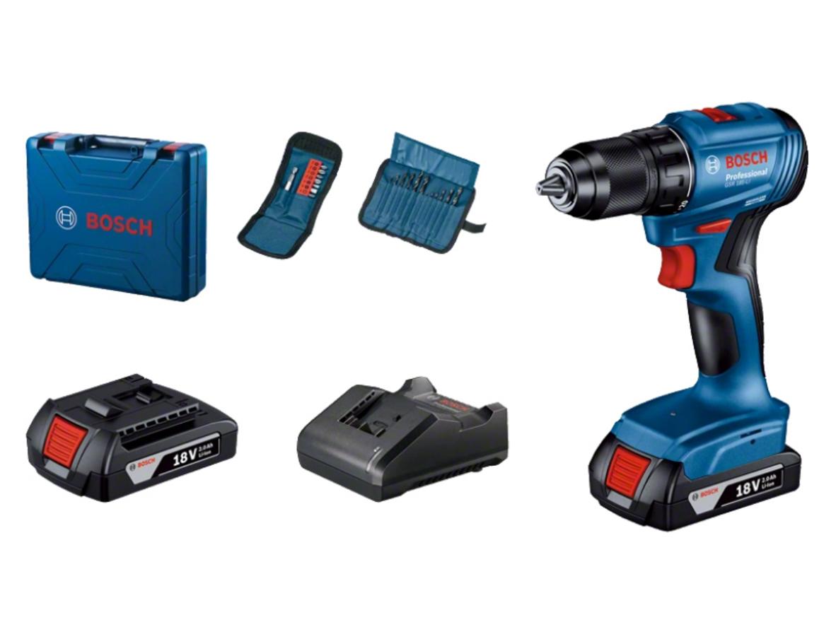 Tổng quan Máy khoan vặn vít dùng pin 18V Bosch GSR 185-LI 06019K30K2