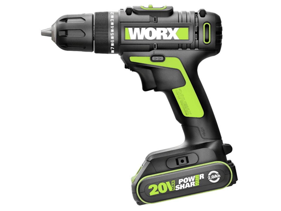 Tổng quan Máy khoan vặn vít dùng pin Li-ion 20V Worx Green WU172