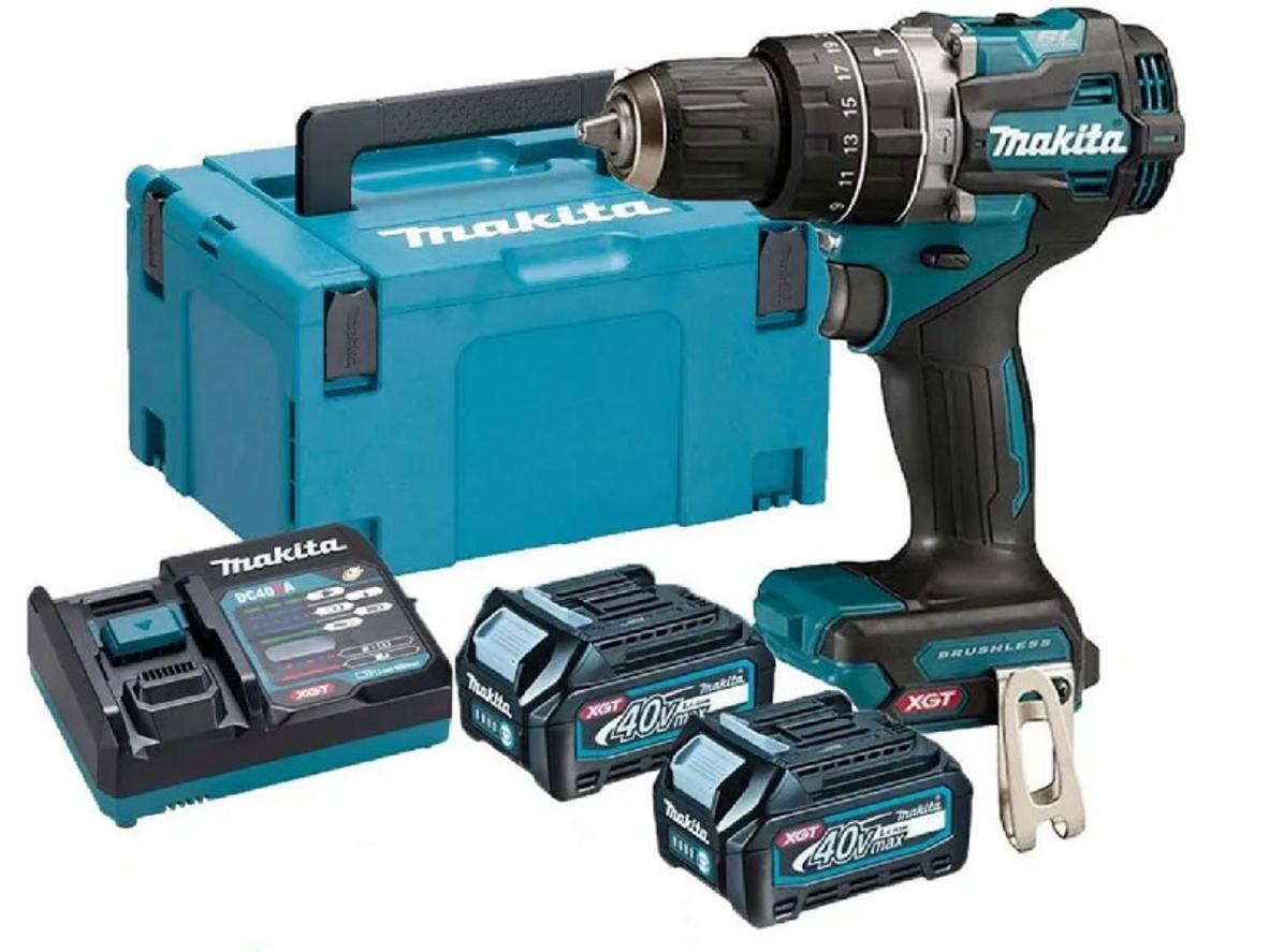 Tổng quan Máy khoan vặn vít dùng pin Makita HP002GD201 40V max