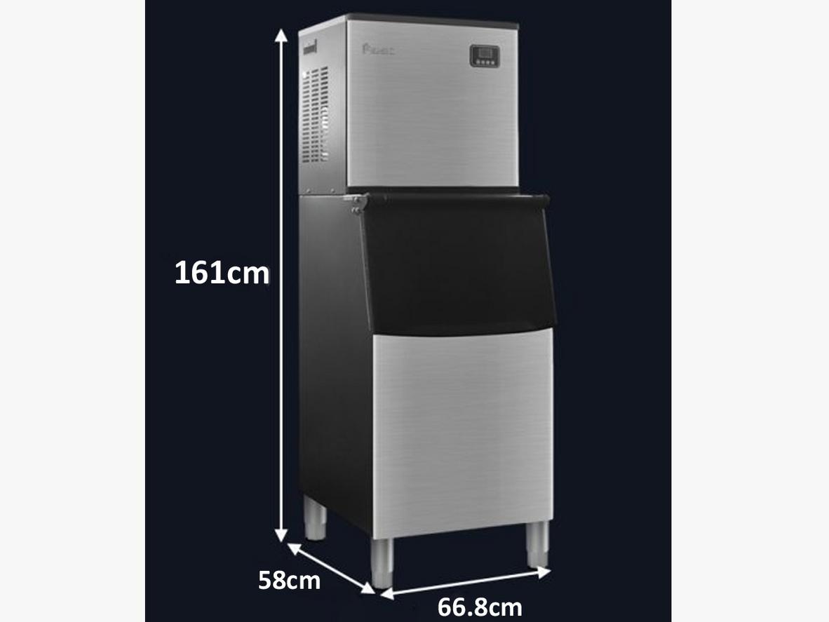 Sản lượng ~220 kg/24h, thùng chứa ~90 kg