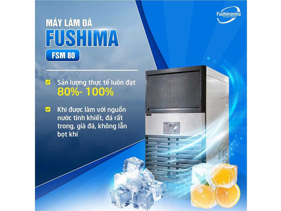 Tổng quan Máy làm đá viên Fushima FSMDL-80 (80kg)