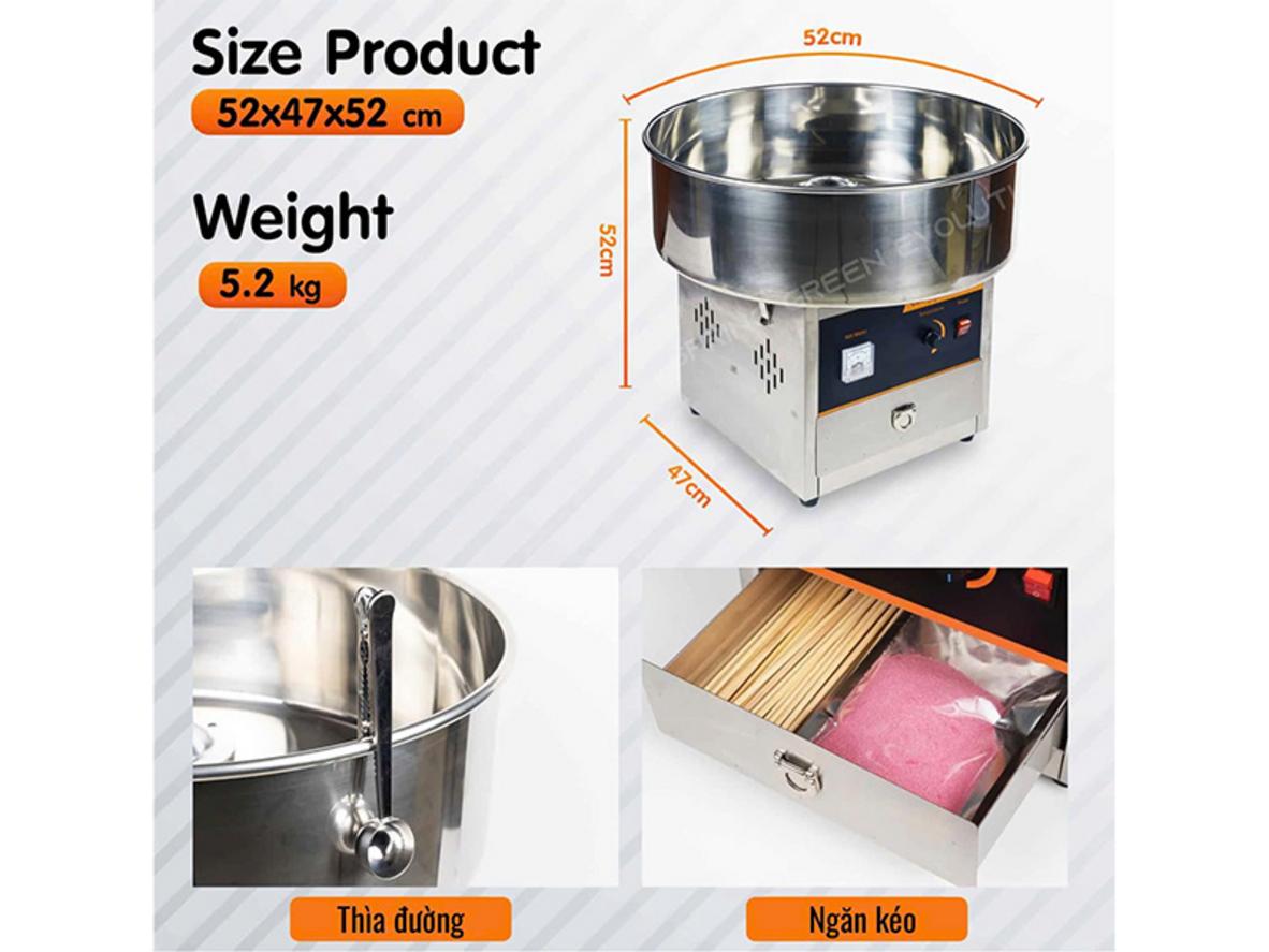 An toàn vận hành, phù hợp cả hội chợ và quầy cố định