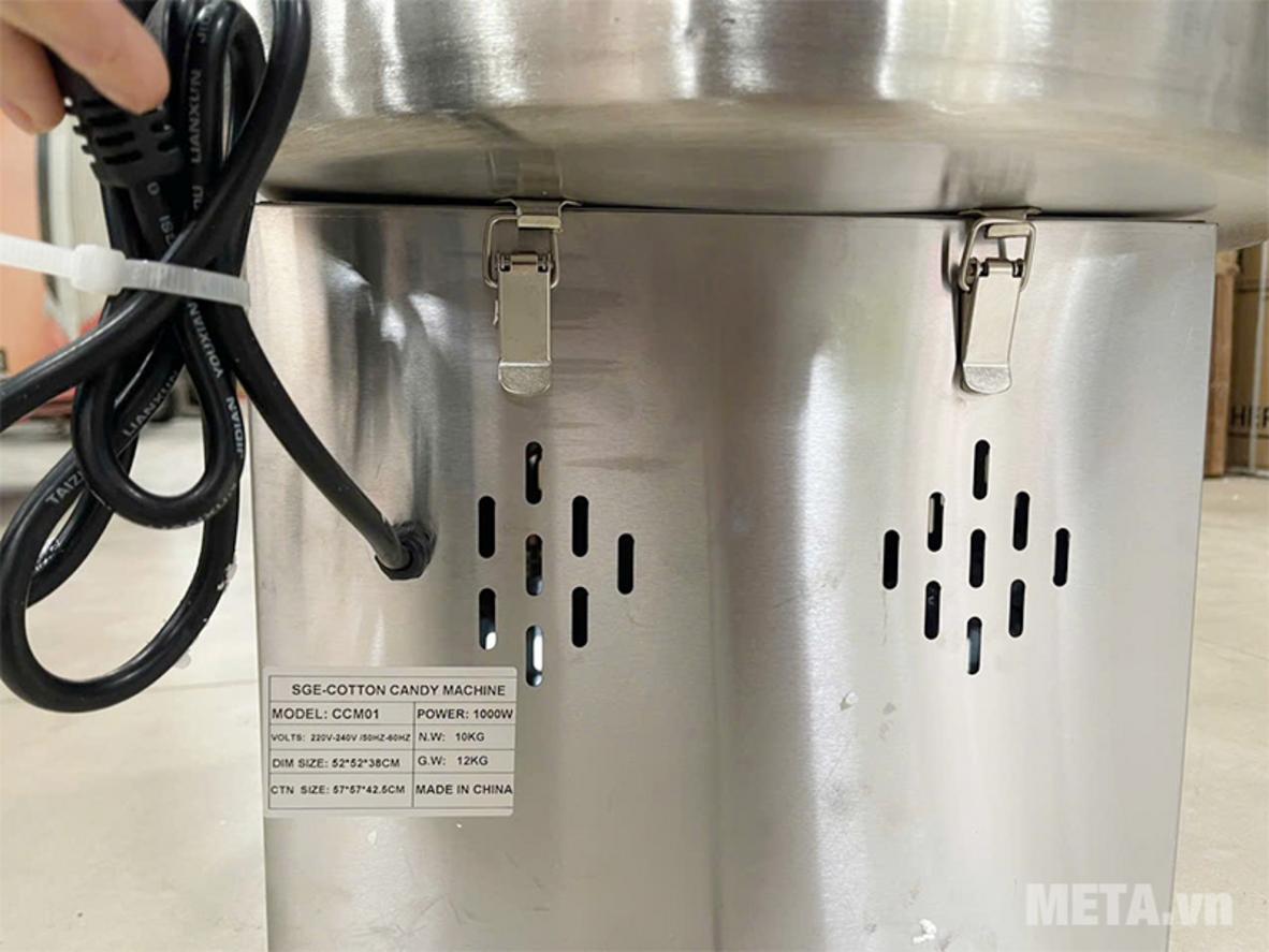Công suất 1000W & tốc độ quay nhanh — sản xuất kẹo bông hiệu suất cao