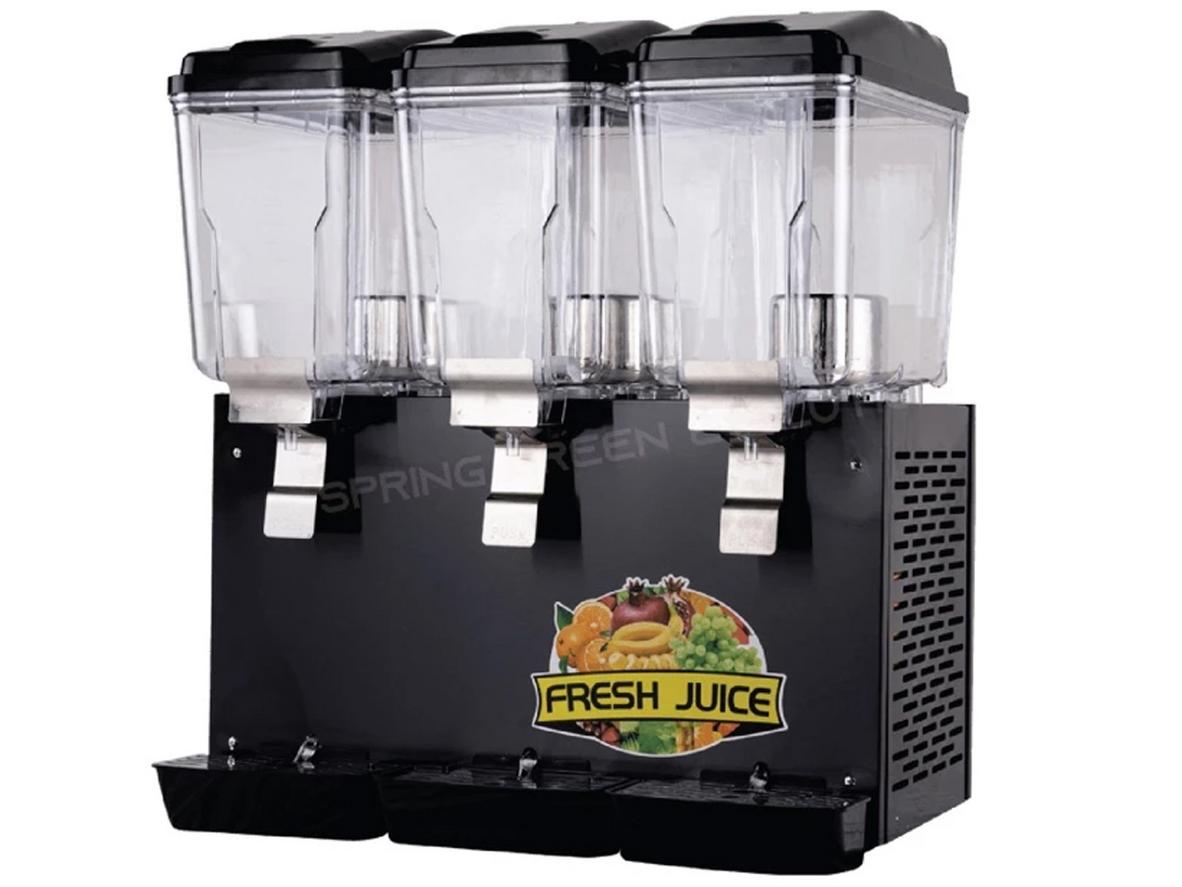 Tổng quan Máy làm lạnh nước trái cây kiểu khuấy tự động JS16LX3-STIR-T (3 ngăn)