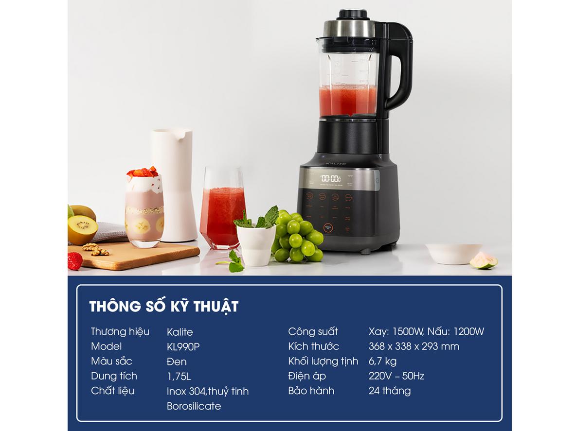 Tổng quan Máy làm sữa hạt Kalite KL990P
