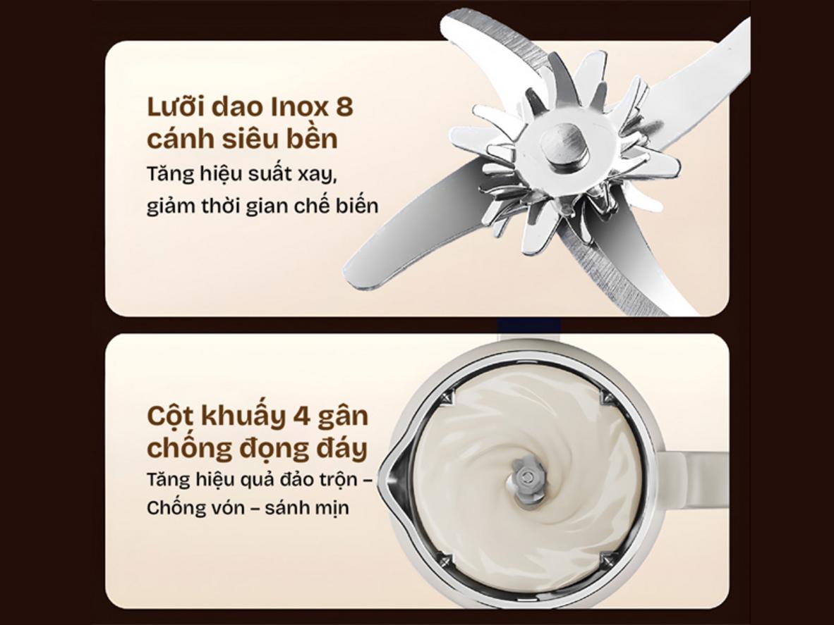 8 chế độ, hẹn giờ đến 12 giờ và chức năng tự vệ sinh