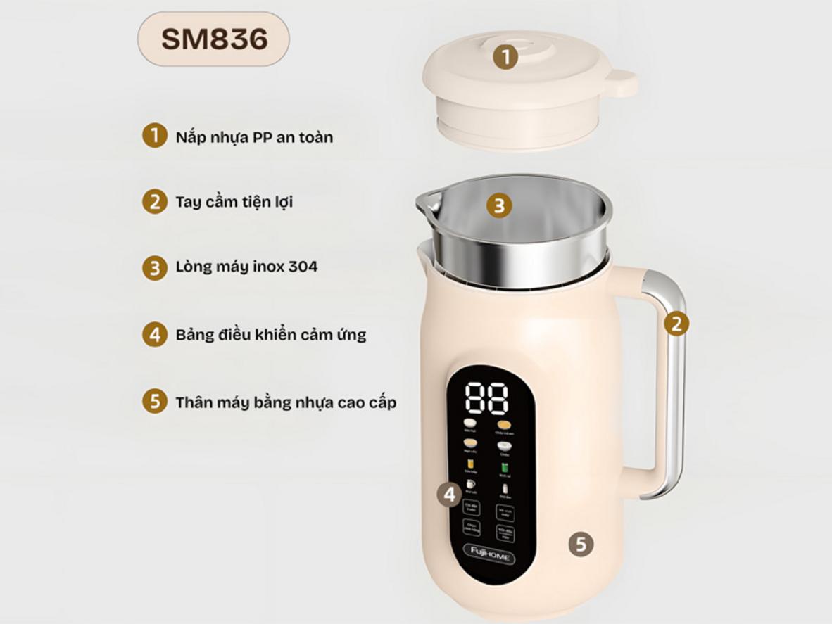 Lưỡi dao Inox 304 8 cánh xay mịn không cần lọc