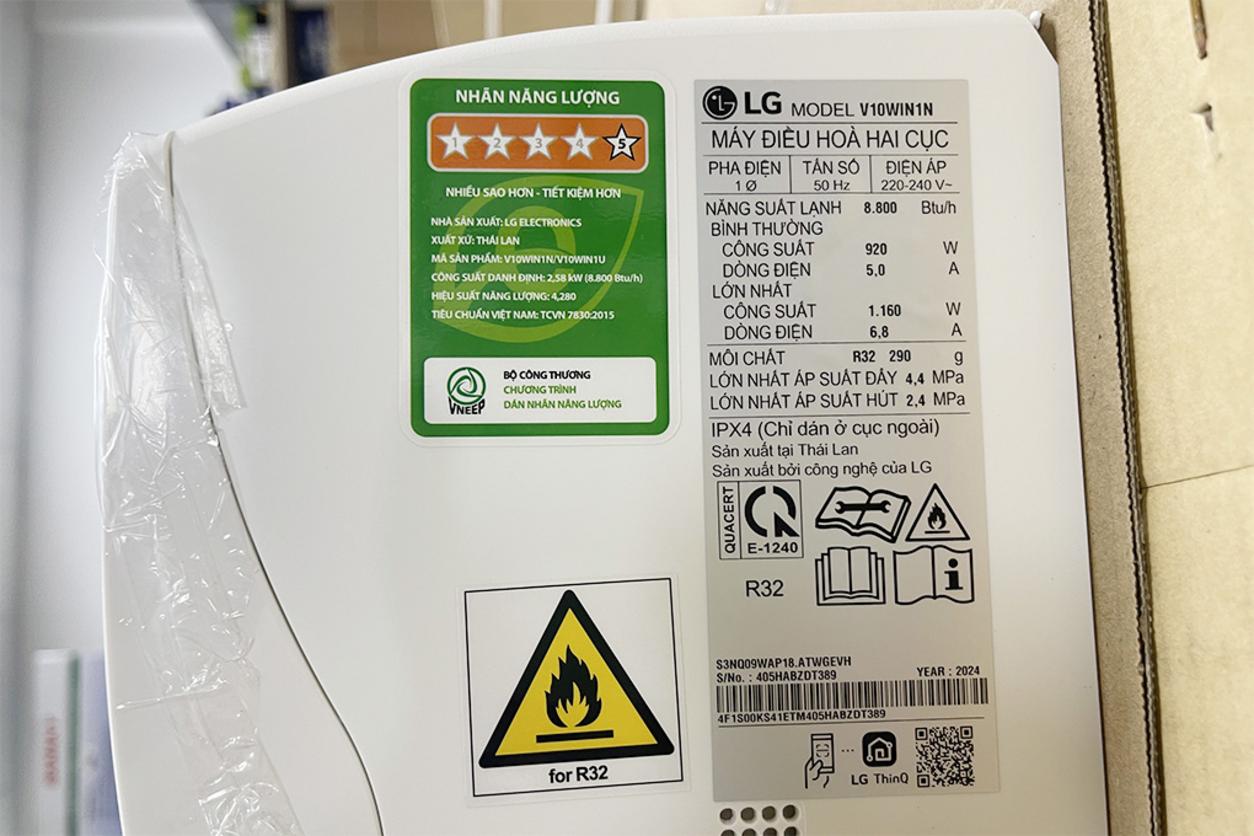 Tổng quan Máy lạnh LG Inverter 1HP V10WIN1