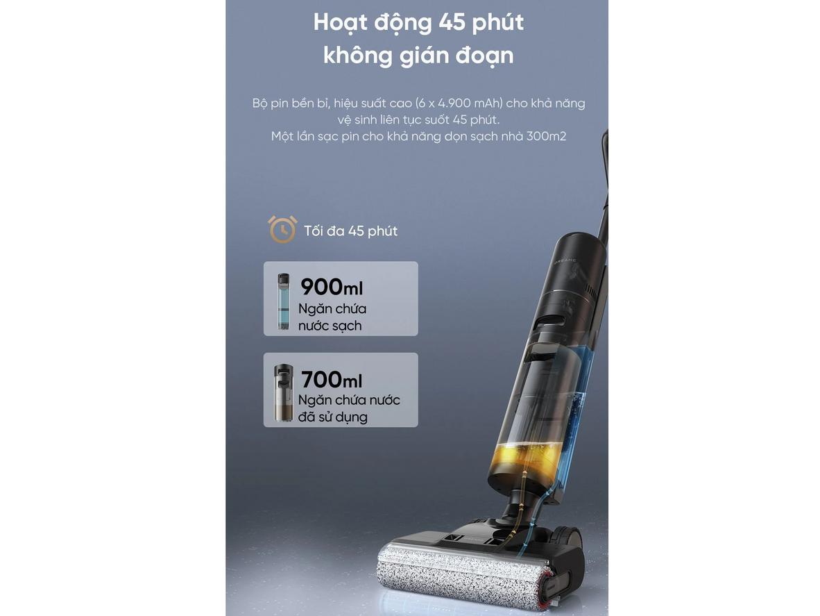 Tổng quan Máy lau sàn hút bụi thông minh Xiaomi Dreame H13 Pro