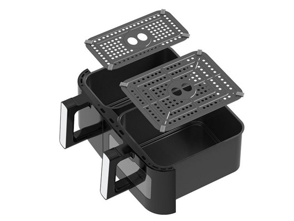 Hai ngăn độc lập: nướng gà + món phụ cùng lúc