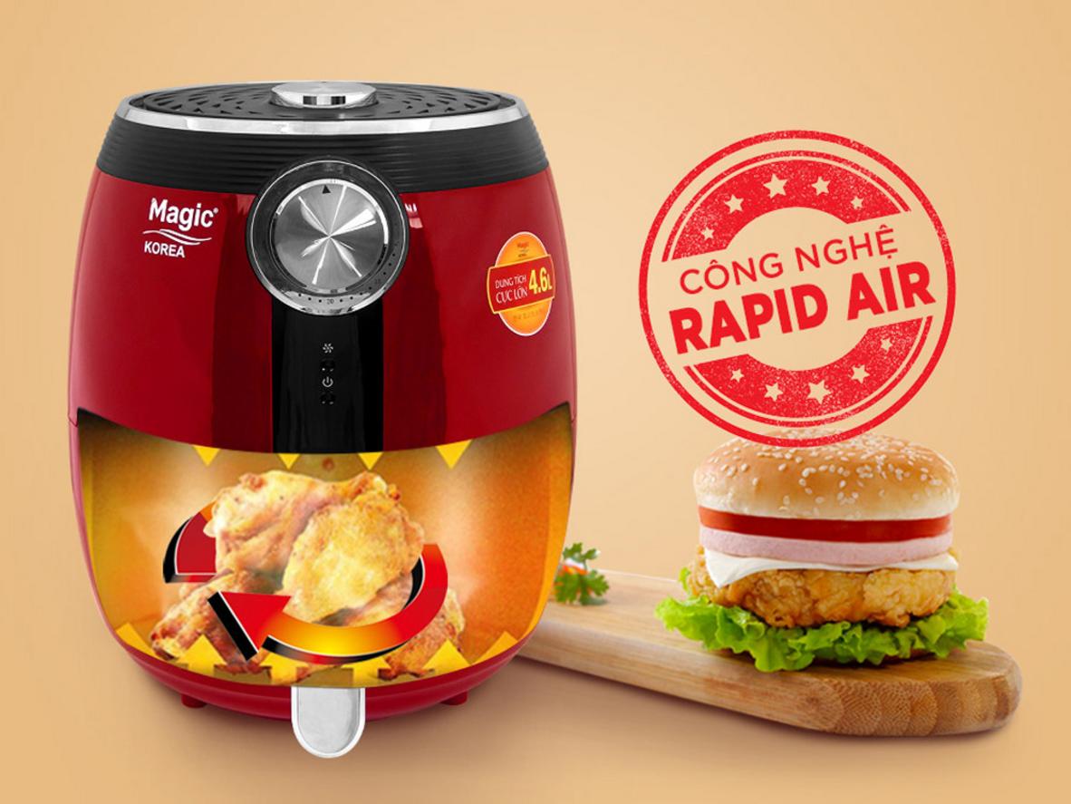 Công suất 1500W & dải nhiệt 80–200°C