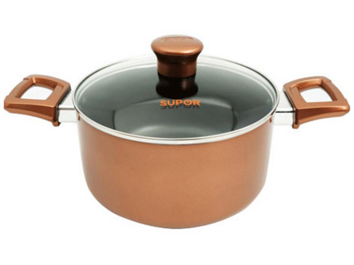 Tổng quan Nồi chống dính đáy từ 2 tay cầm Supor Affinity H18203-T20A (20cm)