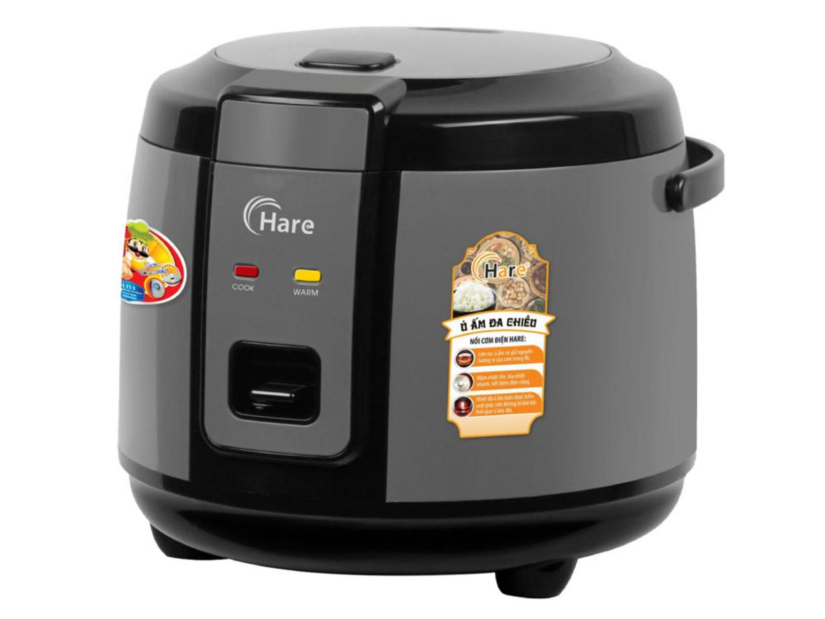 Tổng quan Nồi cơm điện 1.8 lít Hare HR-ER1806B màu đen