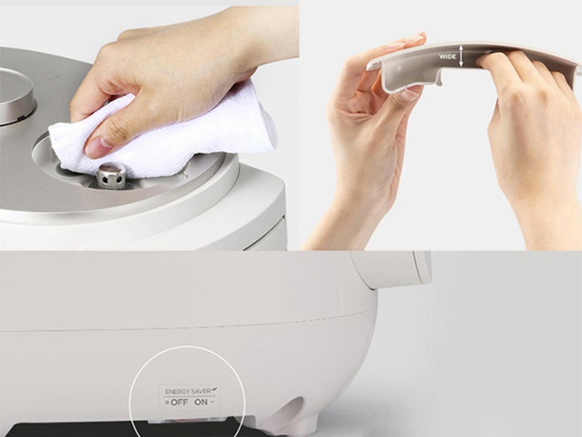 Tổng quan Nồi cơm điện cao tần áp suất kép Cuckoo CRP-OHTR0610FWM 1.08 lít
