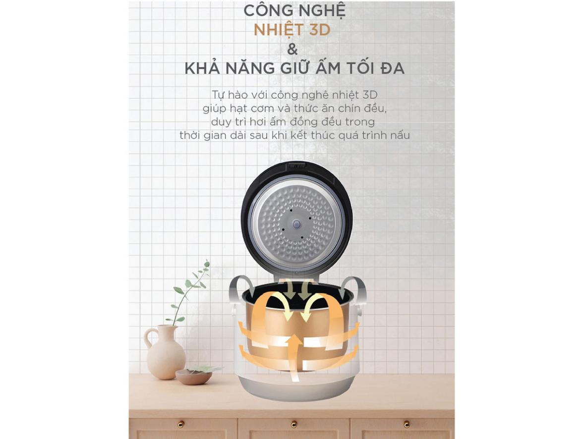 Tổng quan Nồi cơm điện cơ Cuckoo CR-1095 WHVNCV 1.8 lít