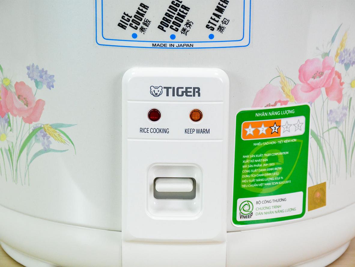 Tổng quan Nồi cơm điện cơ Tiger JNP-1803 1.8 lít