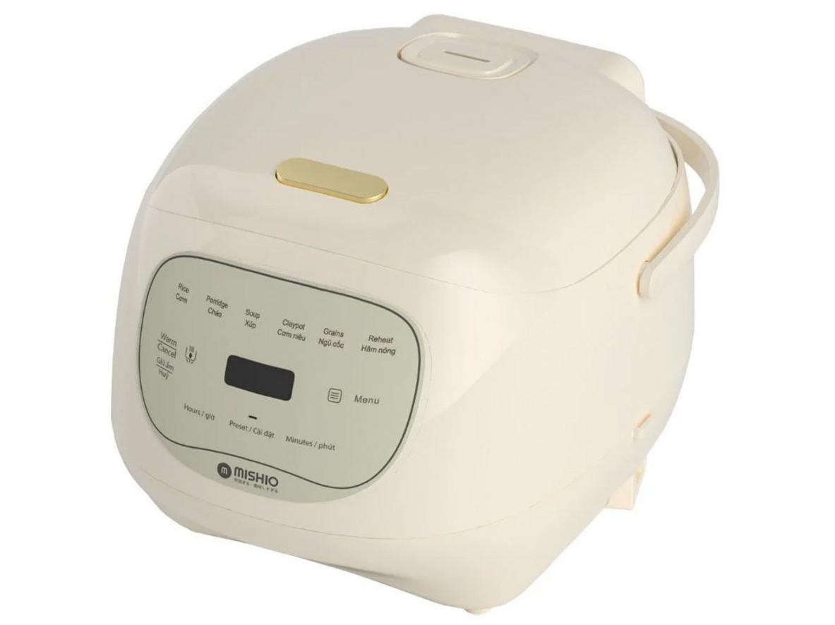Tổng quan Nồi cơm điện lòng sứ dưỡng sinh 1.2 lít Mishio MK381