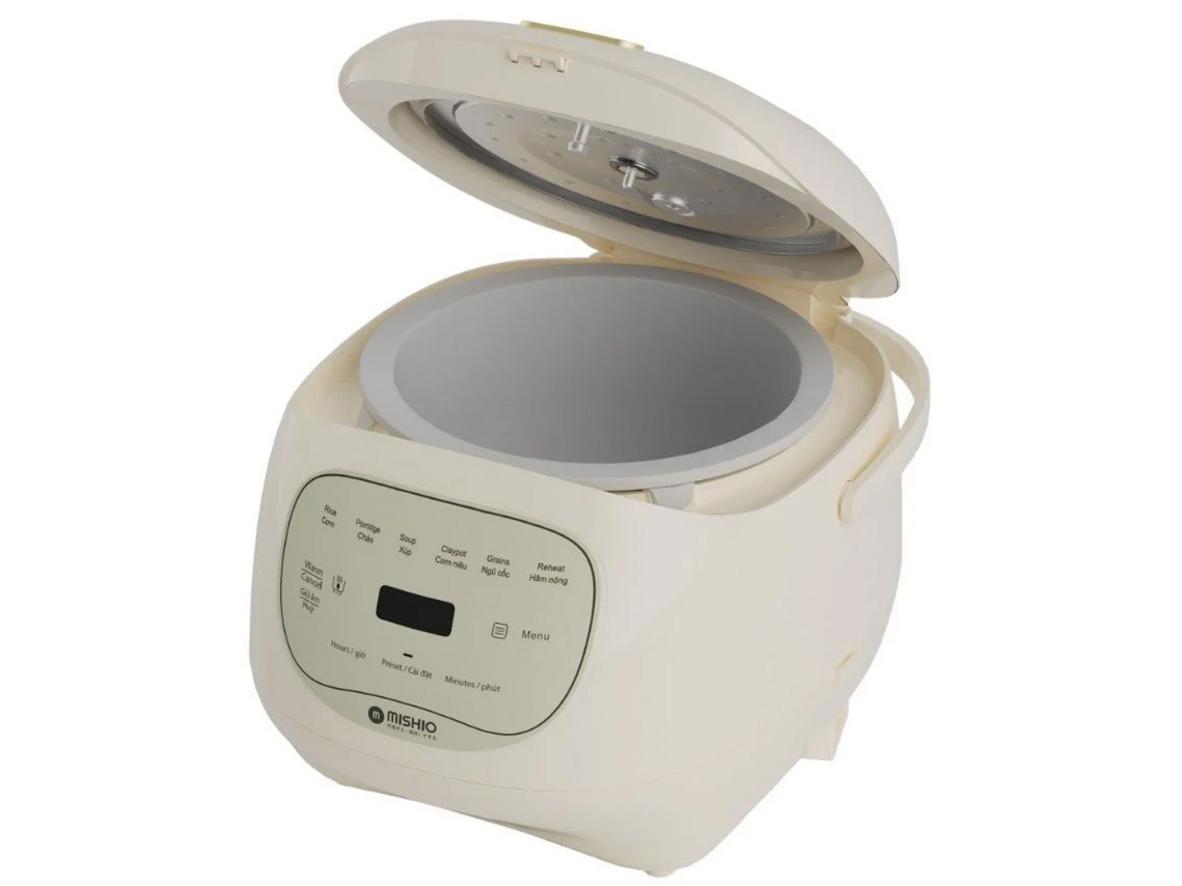 Tổng quan Nồi cơm điện lòng sứ dưỡng sinh 1.2 lít Mishio MK381