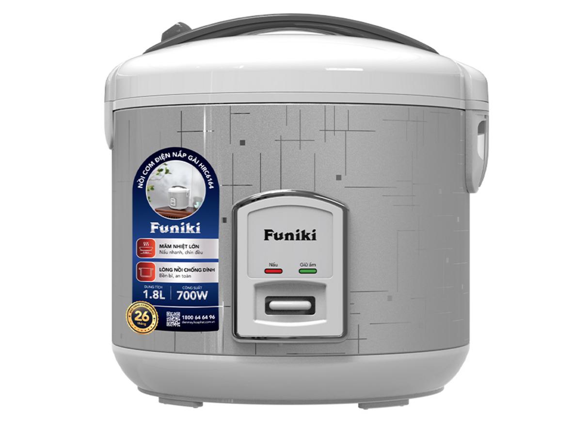 Tổng quan Nồi cơm điện nắp gài 1.8 lít Hòa Phát Funiki HRC6164