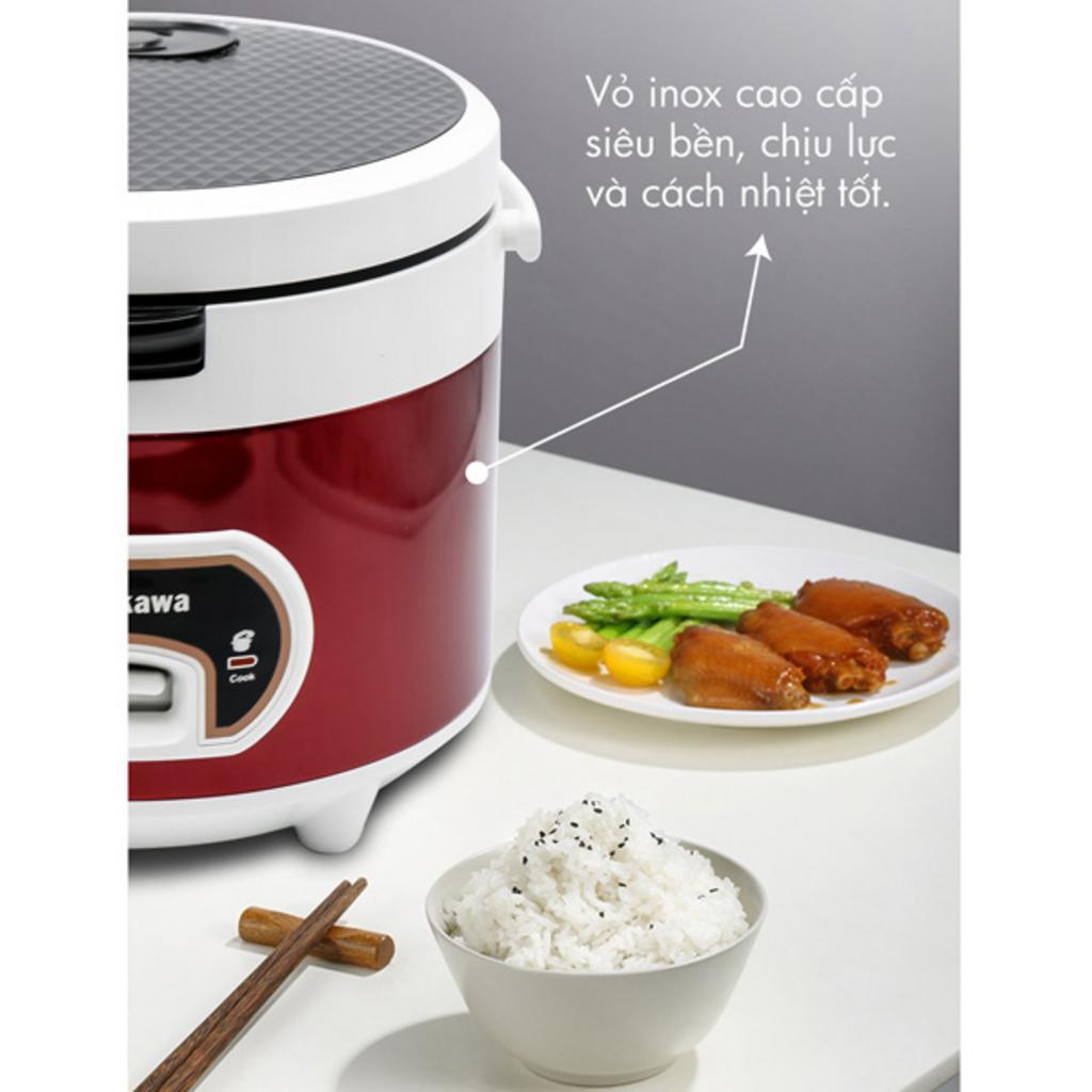 Tổng quan Nồi cơm điện nắp gài Nagakawa NAG0111 (1.8 Lít)