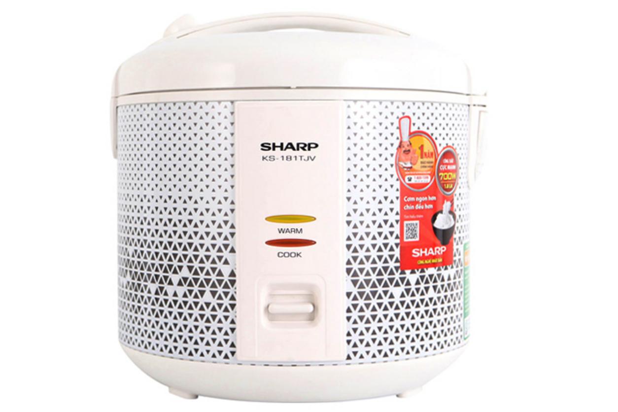 Tổng quan Nồi cơm điện nắp gài Sharp KS-181TJV 1.8 lít