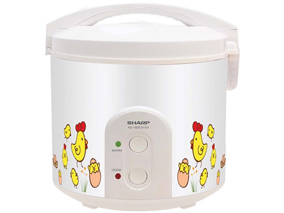 Tổng quan Nồi cơm điện nắp gài Sharp KS-183TJV-CH/CR