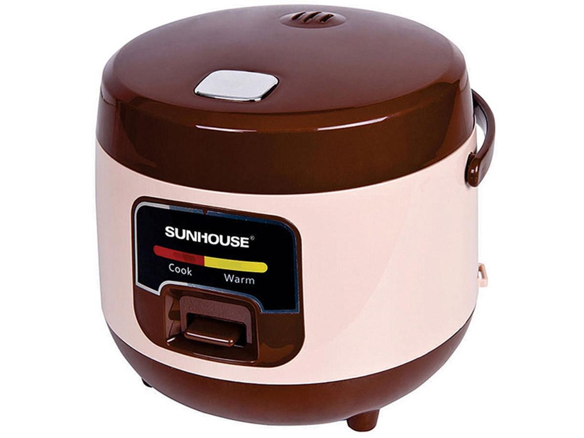 Tổng quan Nồi cơm điện nắp gài Sunhouse SHD8208C 1 lít (màu nâu)