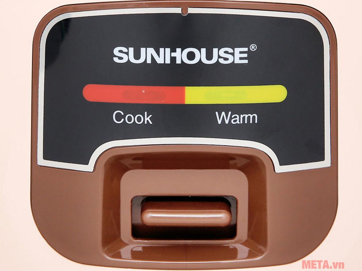 Tổng quan Nồi cơm điện nắp gài Sunhouse SHD8208C 1 lít (màu nâu)